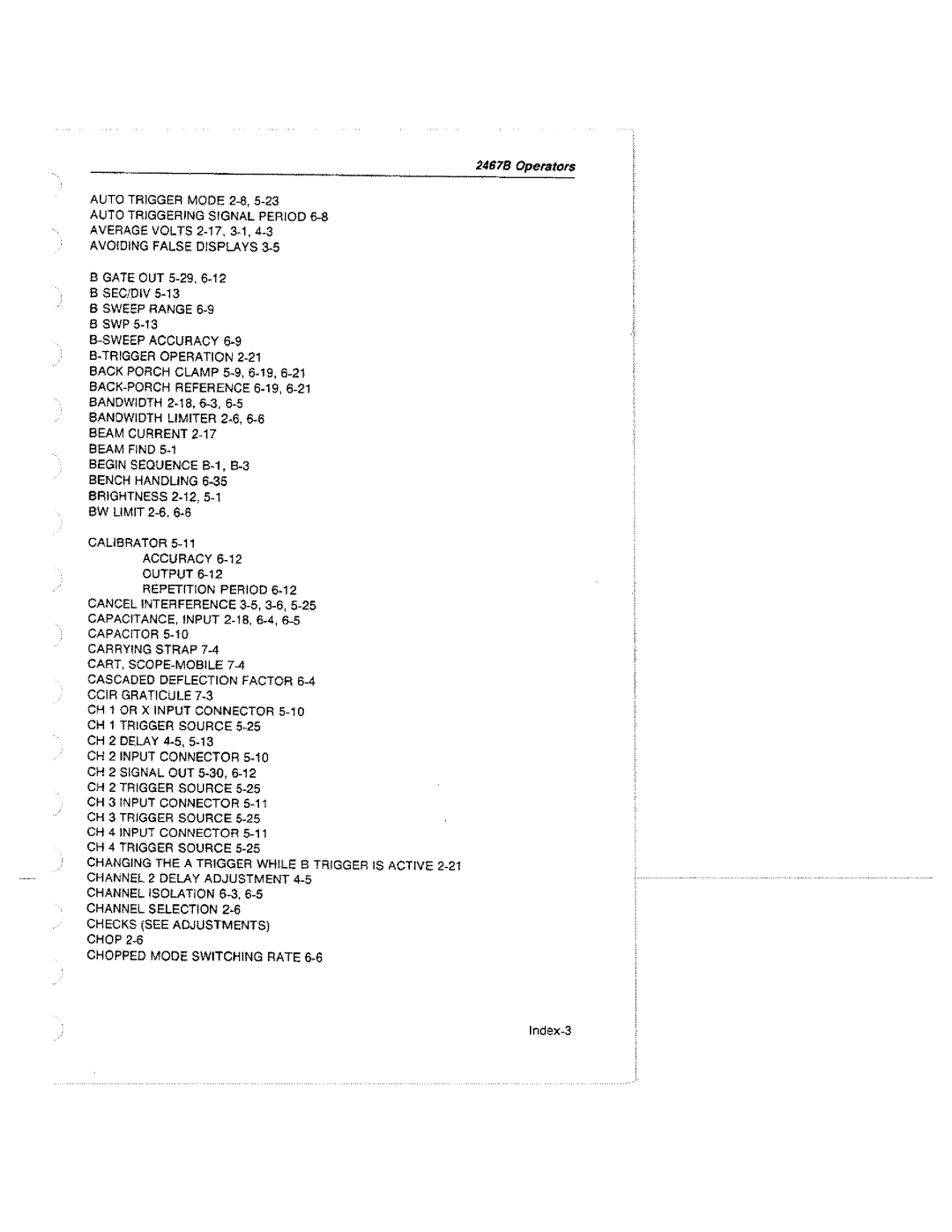 Tektronix 2467B manual 