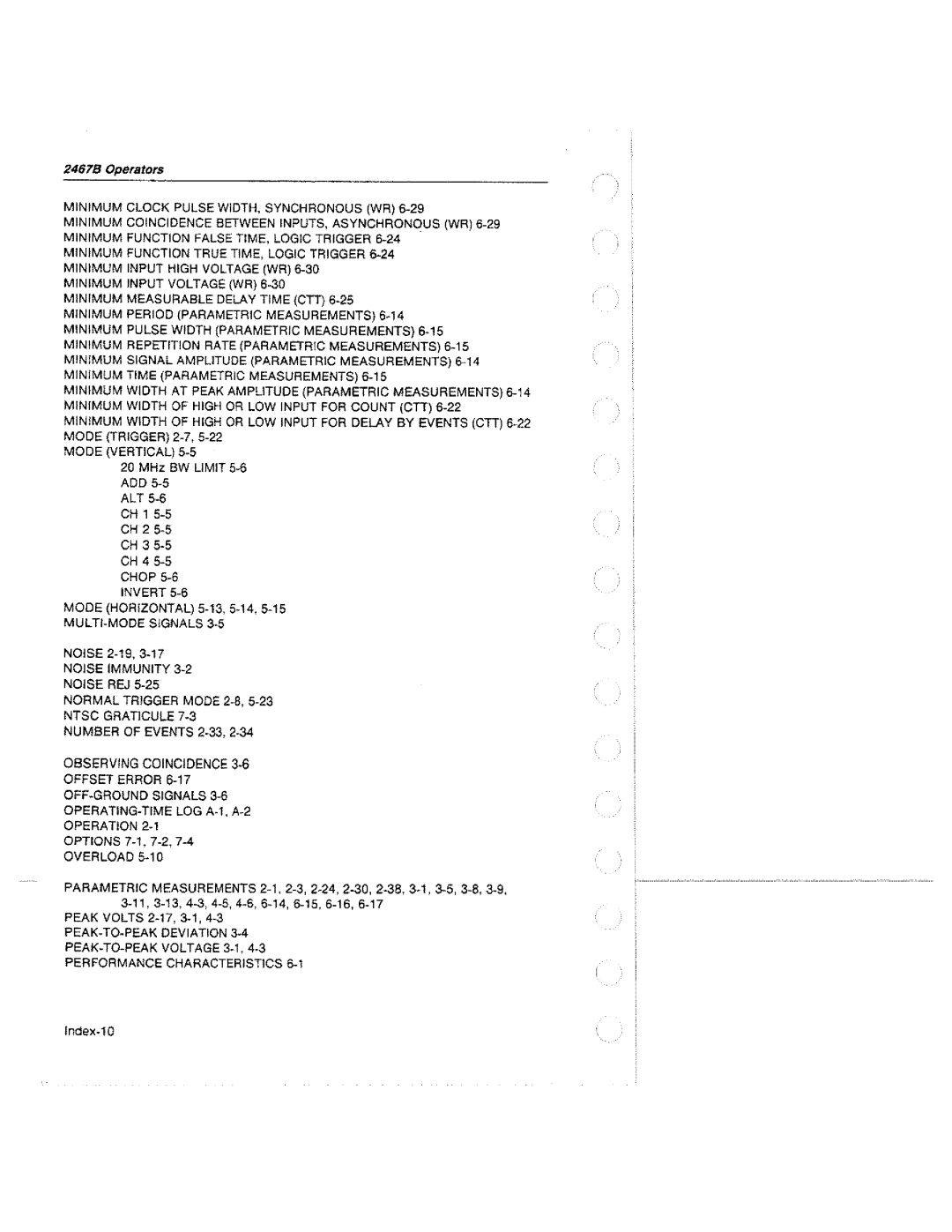 Tektronix 2467B manual 