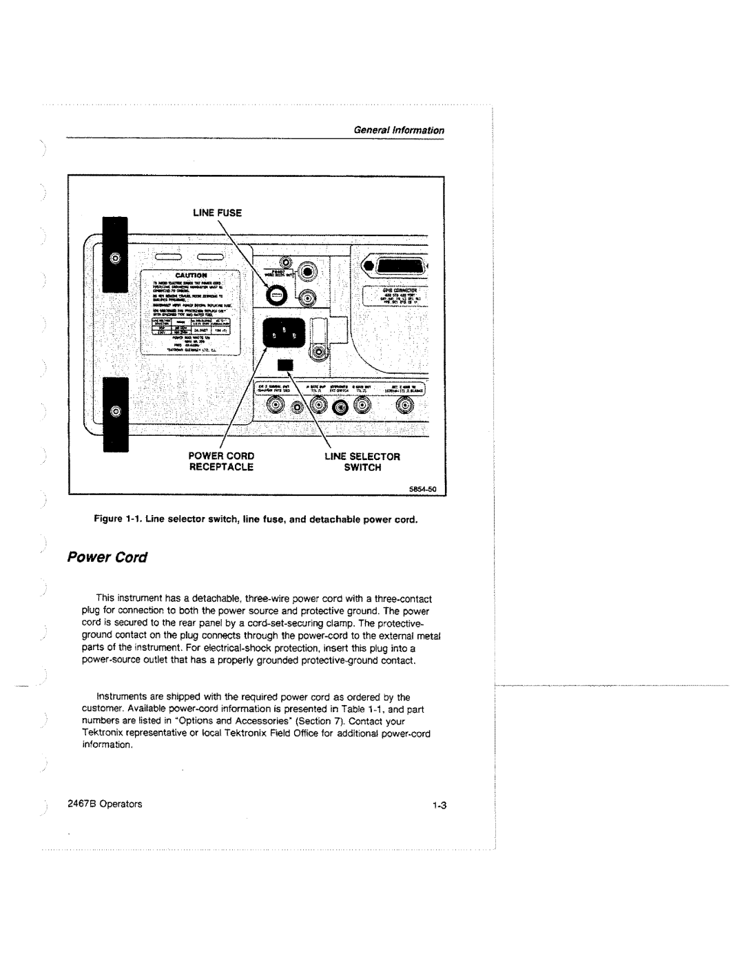 Tektronix 2467B manual 