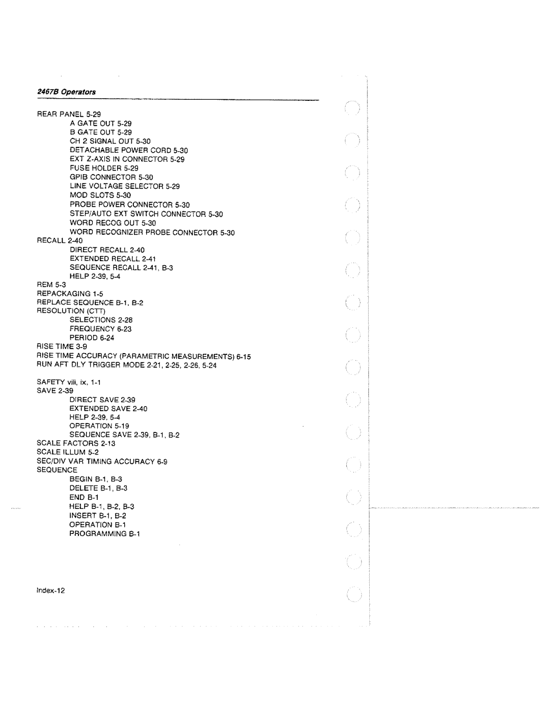 Tektronix 2467B manual 