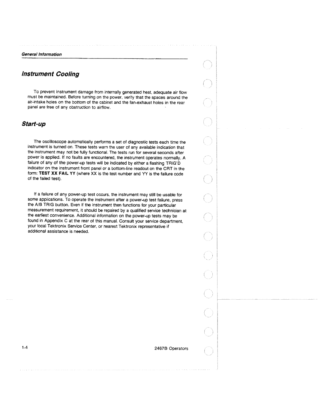 Tektronix 2467B manual 