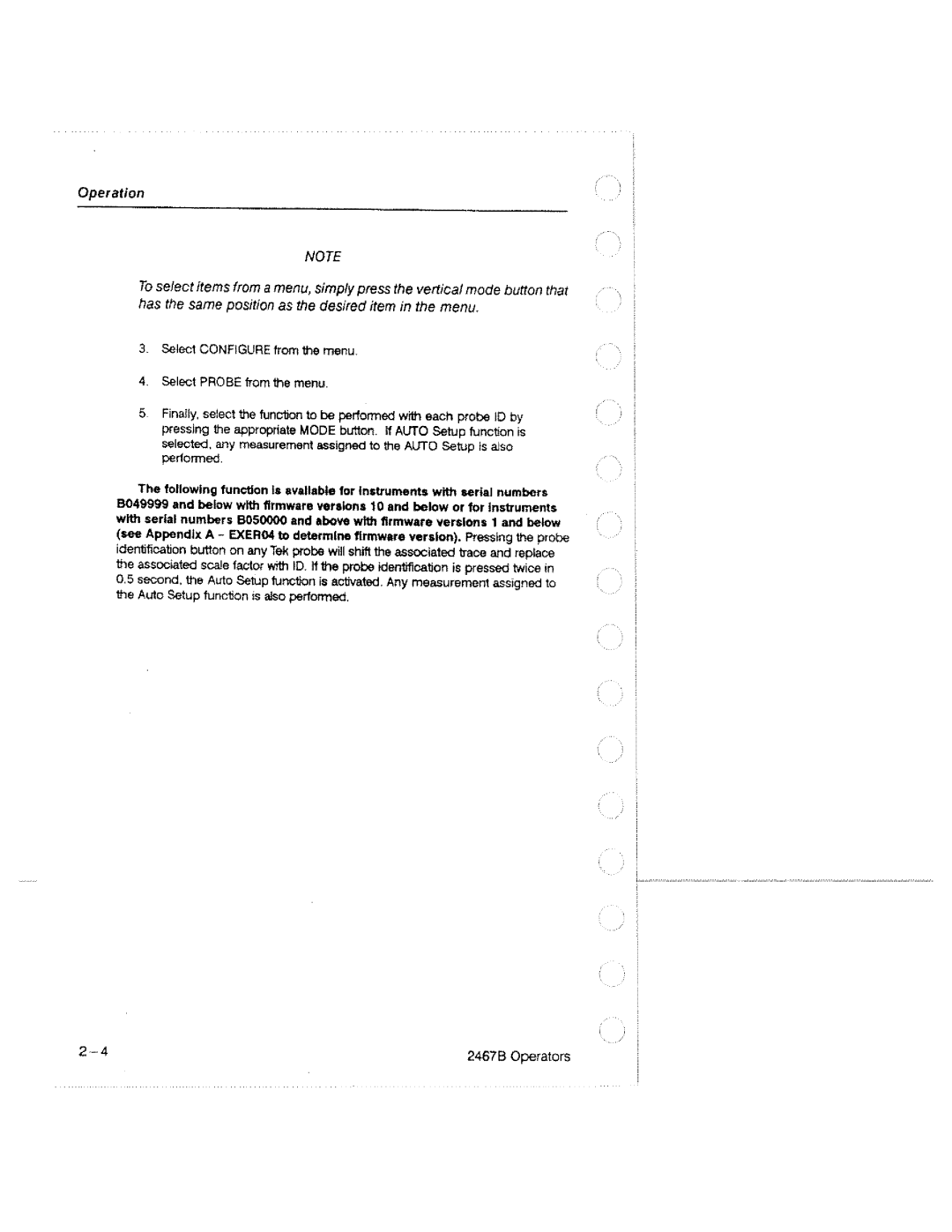 Tektronix 2467B manual 
