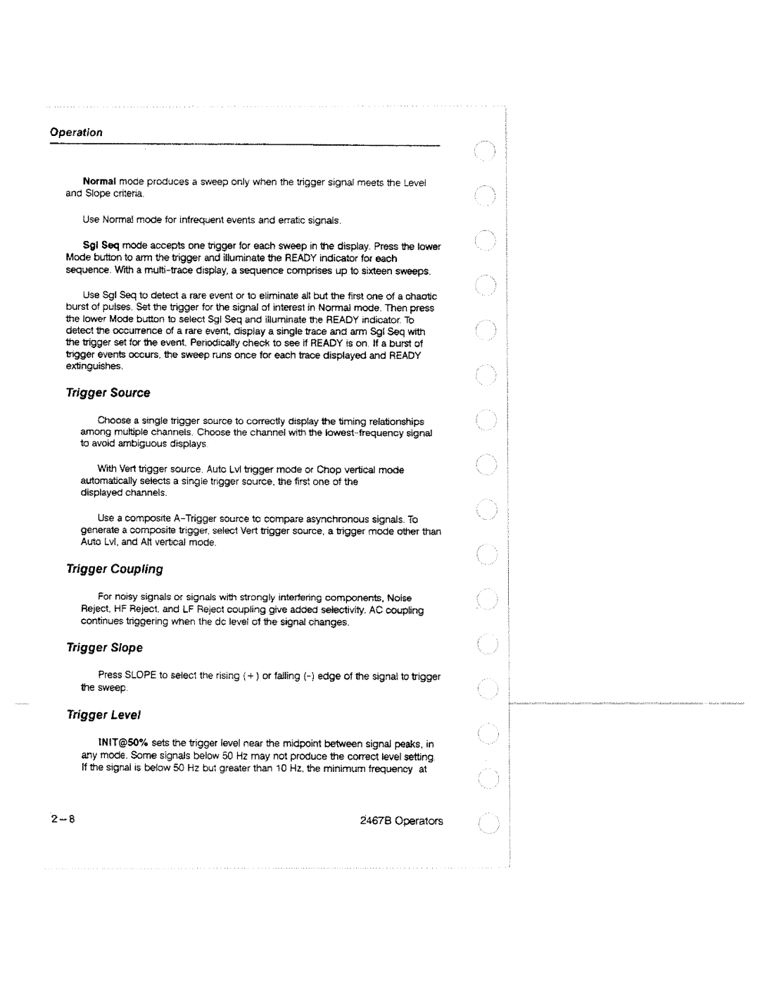 Tektronix 2467B manual 