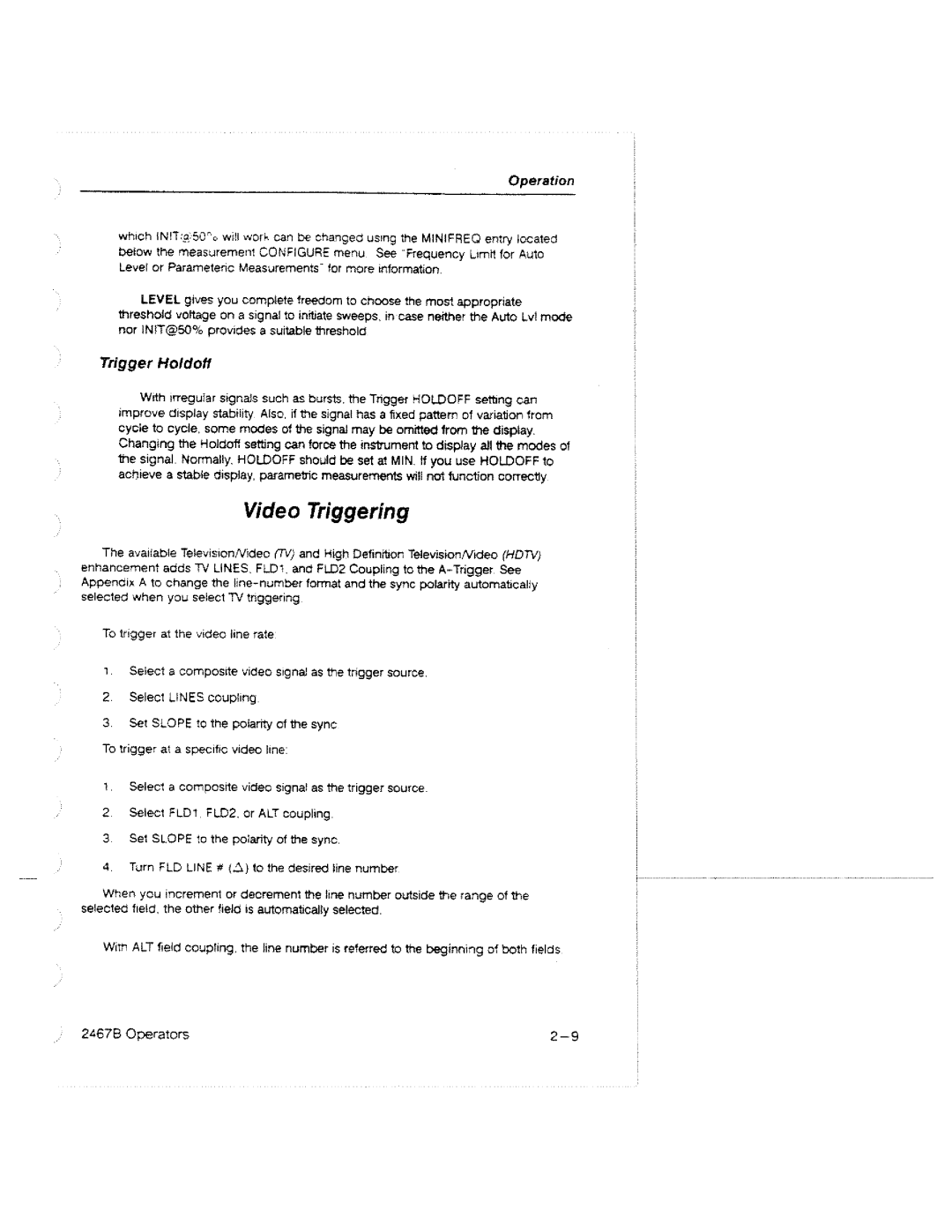 Tektronix 2467B manual 