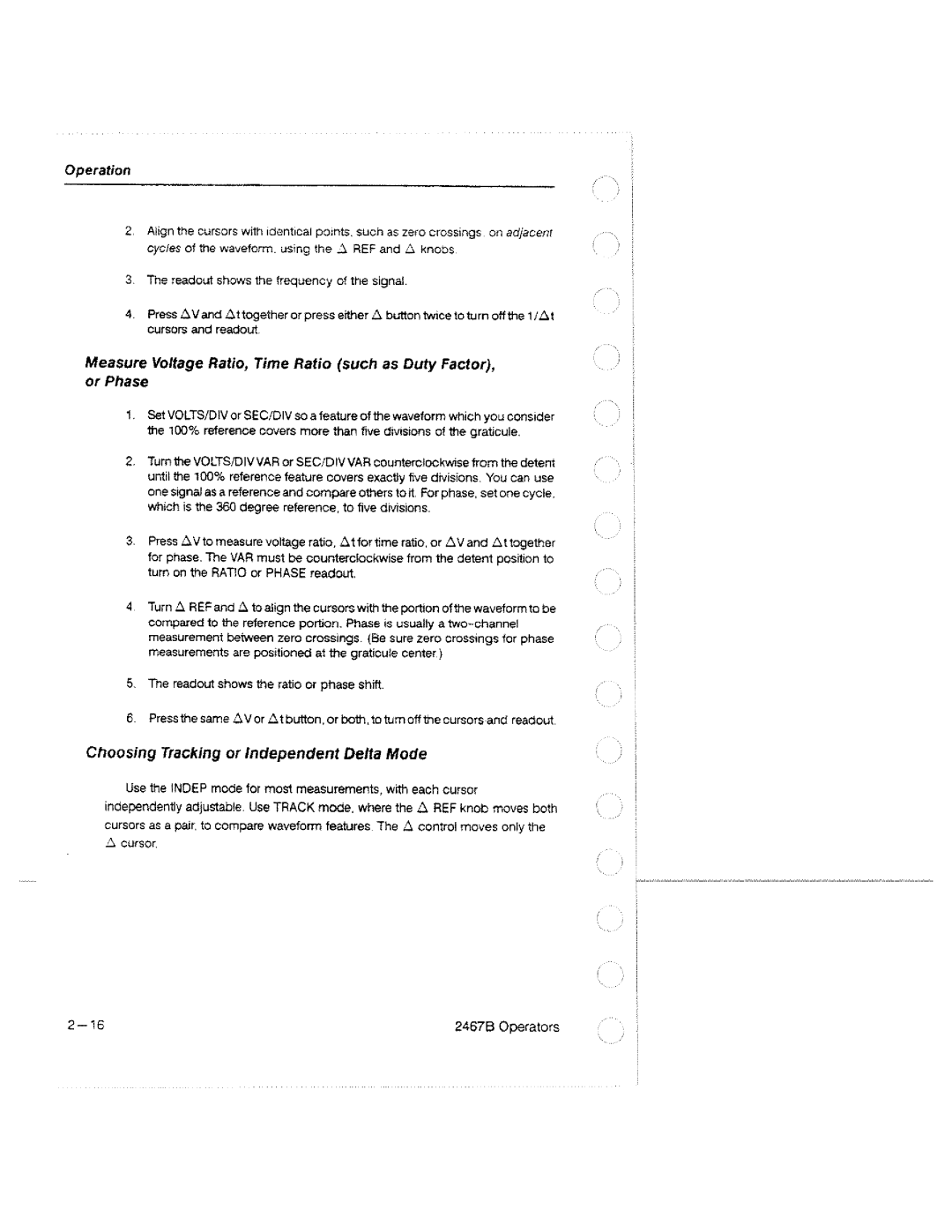 Tektronix 2467B manual 