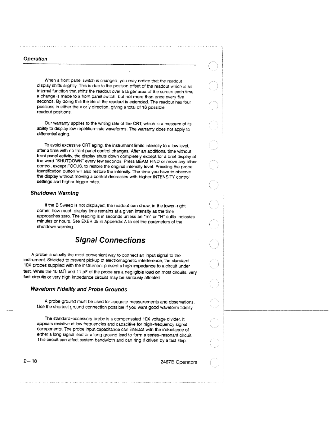 Tektronix 2467B manual 