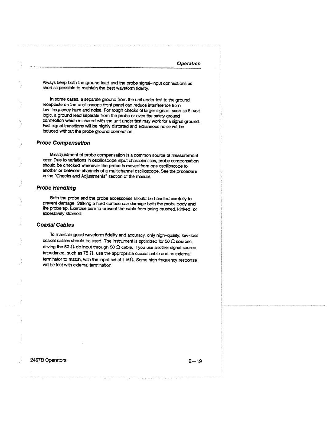 Tektronix 2467B manual 