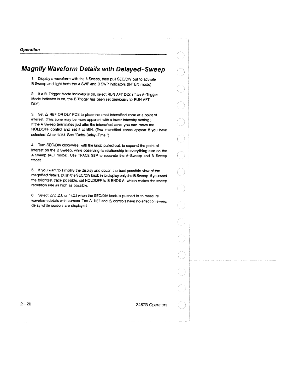 Tektronix 2467B manual 
