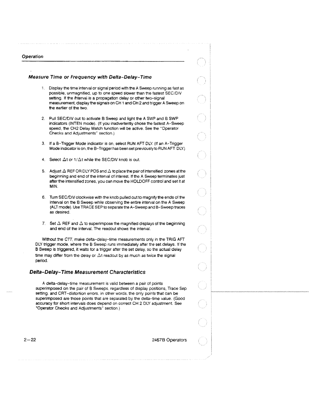 Tektronix 2467B manual 