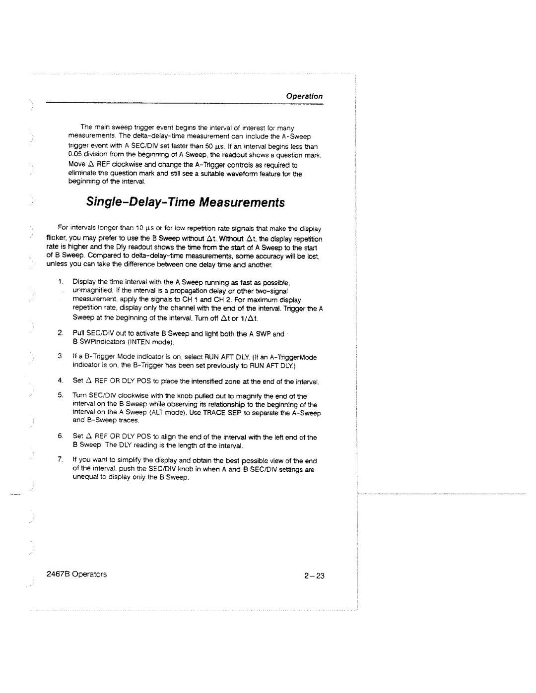 Tektronix 2467B manual 