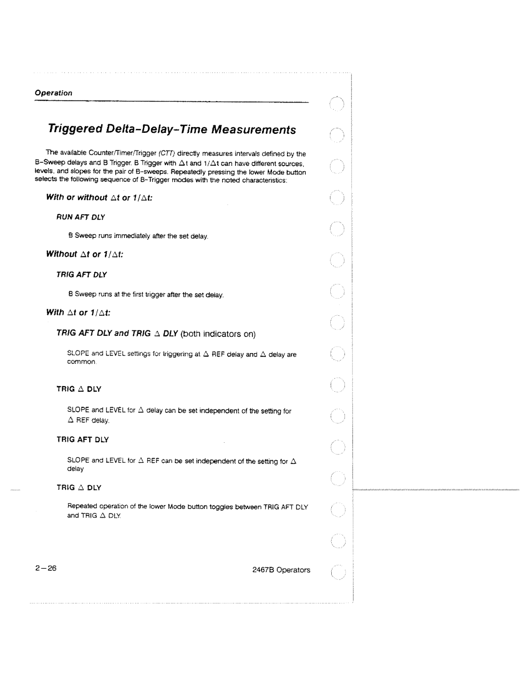 Tektronix 2467B manual 