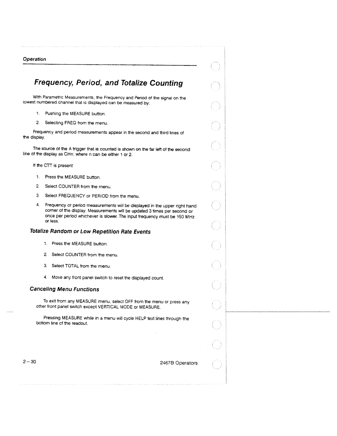 Tektronix 2467B manual 