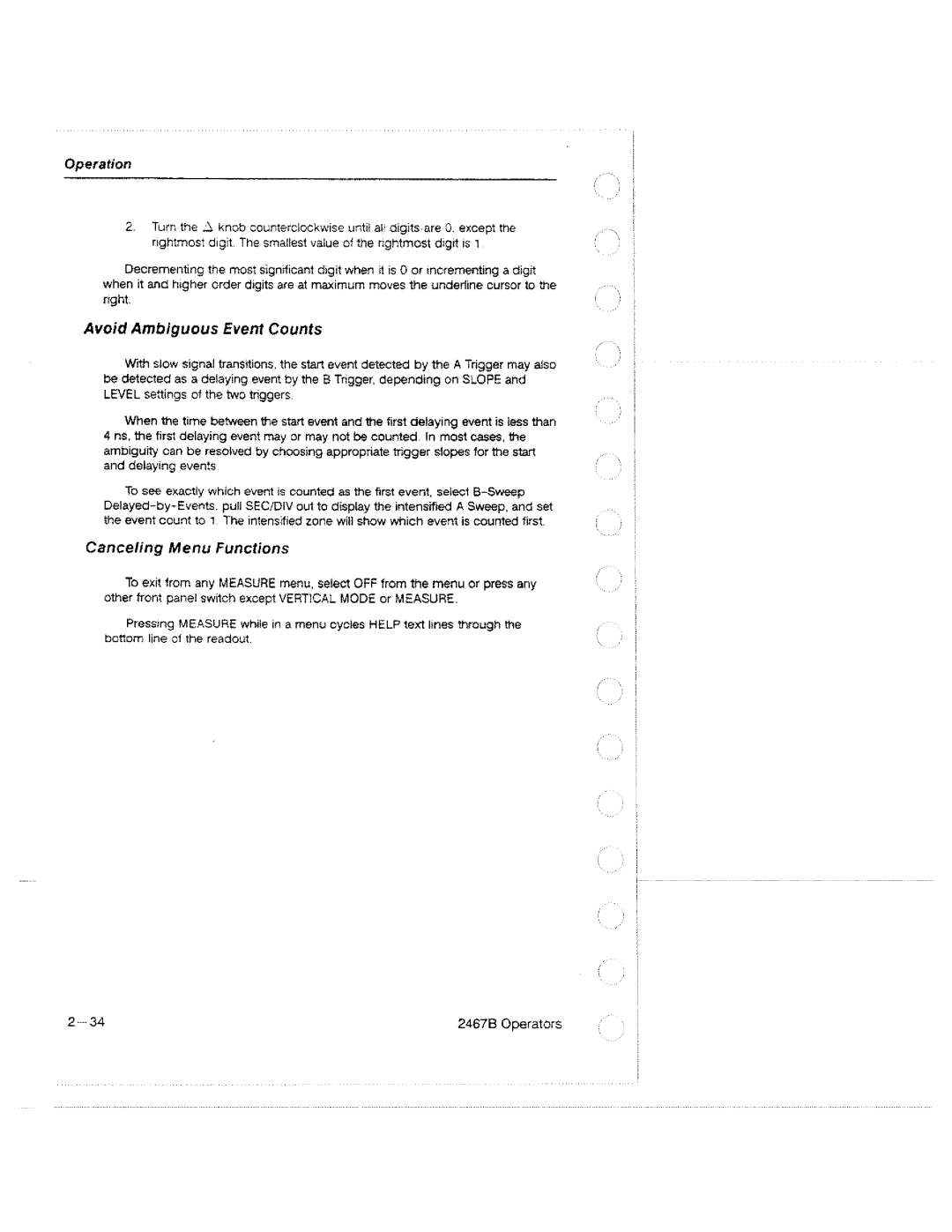Tektronix 2467B manual 