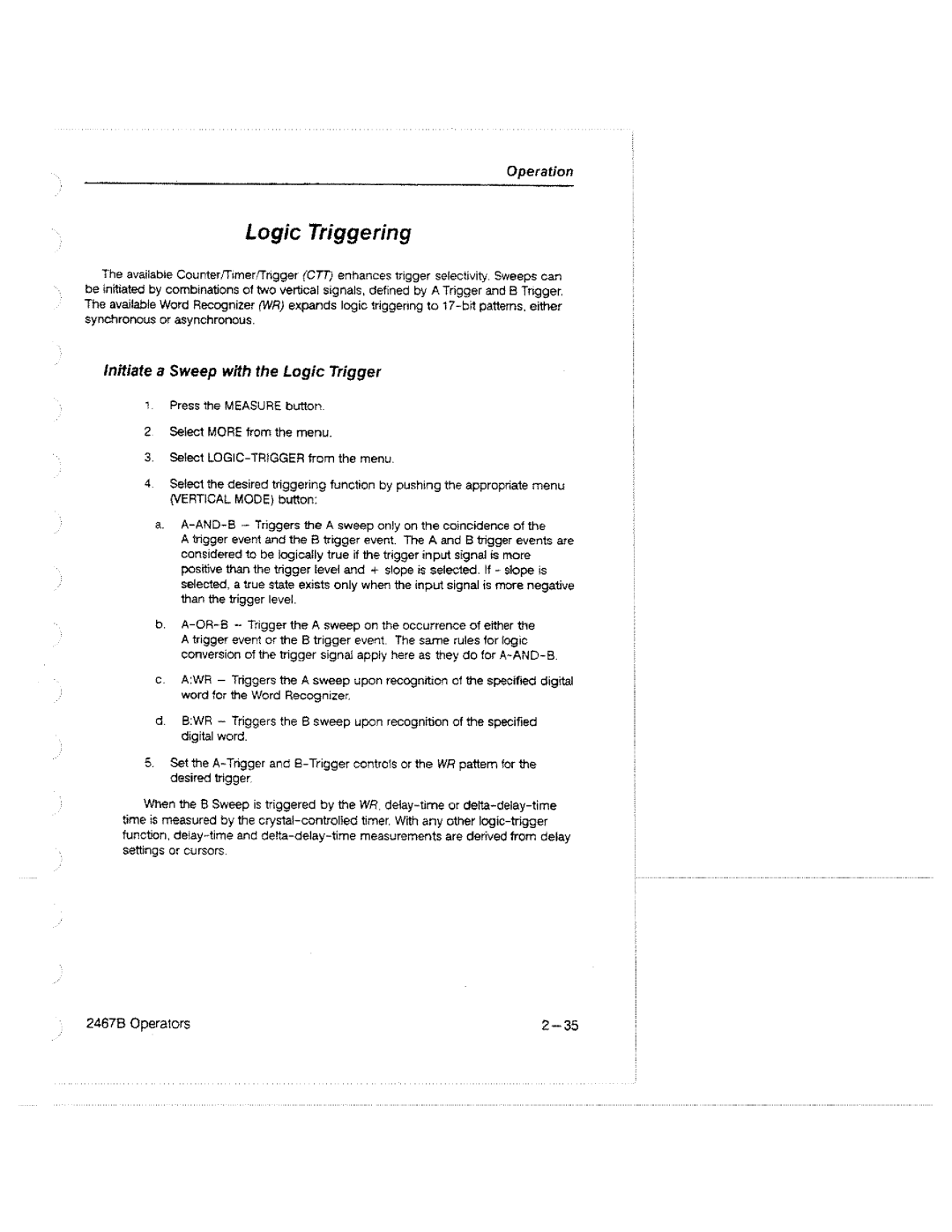 Tektronix 2467B manual 