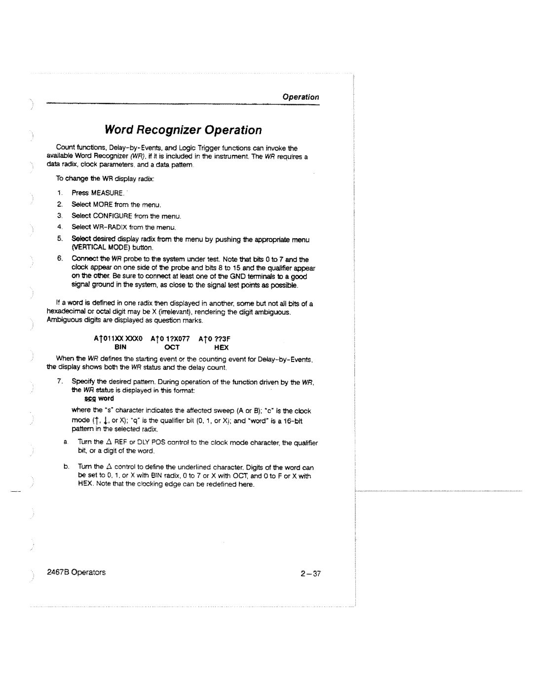 Tektronix 2467B manual 