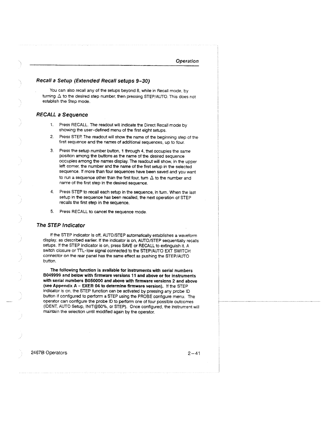 Tektronix 2467B manual 