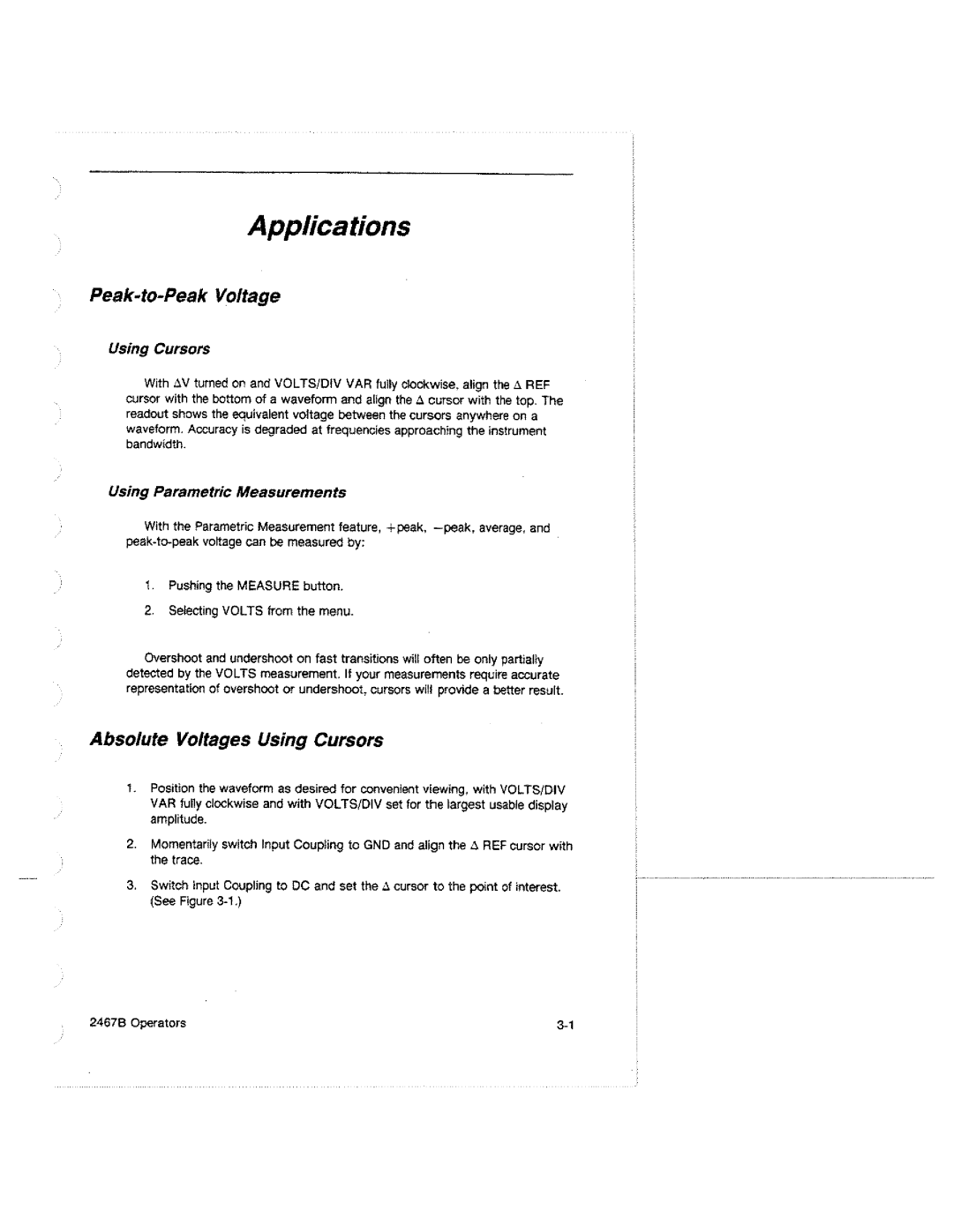 Tektronix 2467B manual 