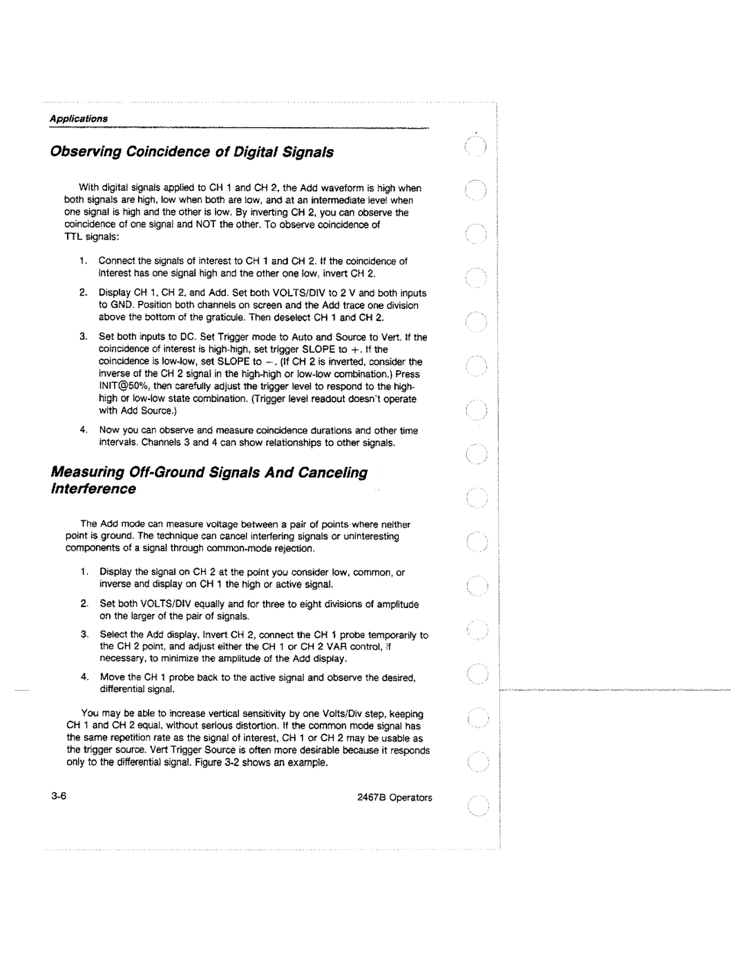 Tektronix 2467B manual 