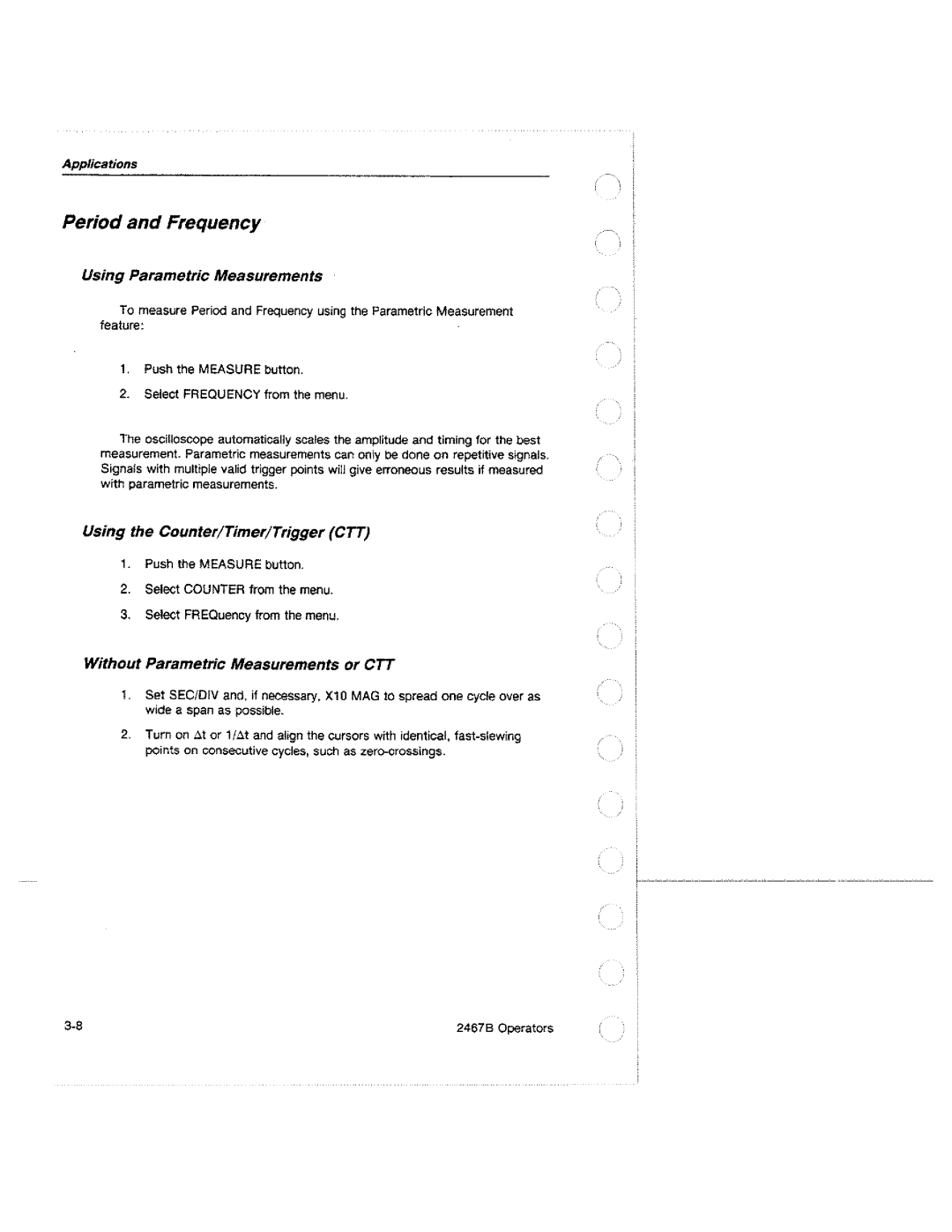 Tektronix 2467B manual 