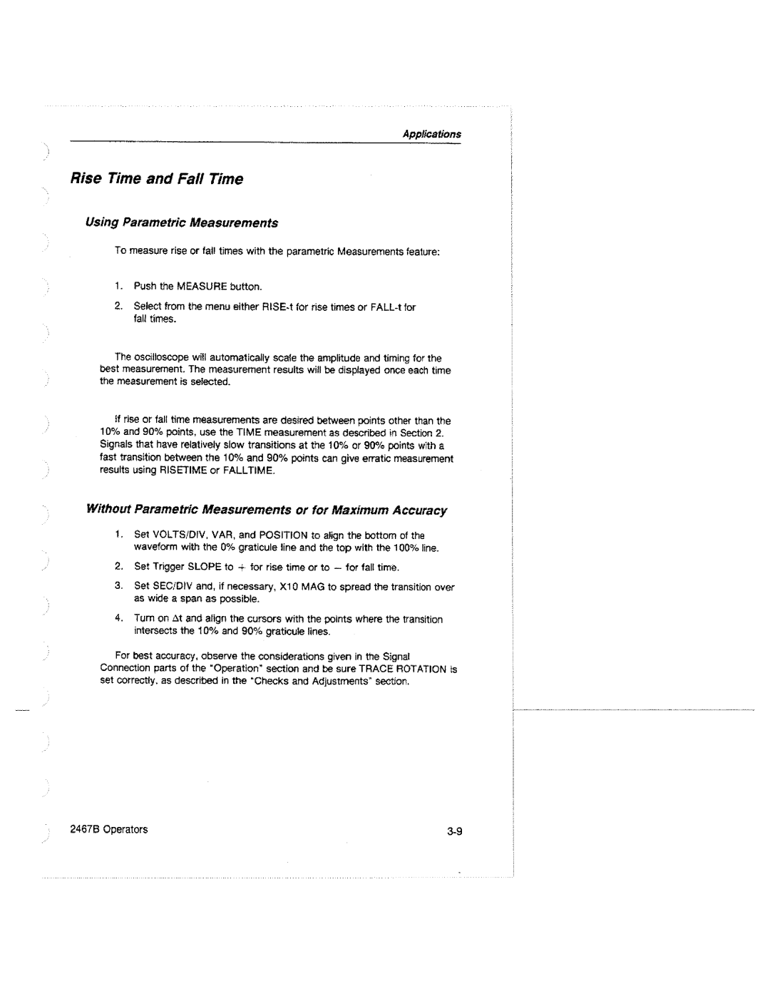 Tektronix 2467B manual 