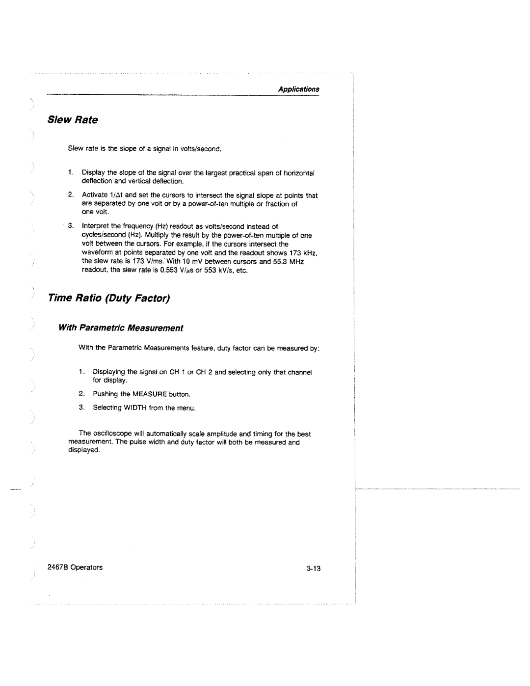 Tektronix 2467B manual 