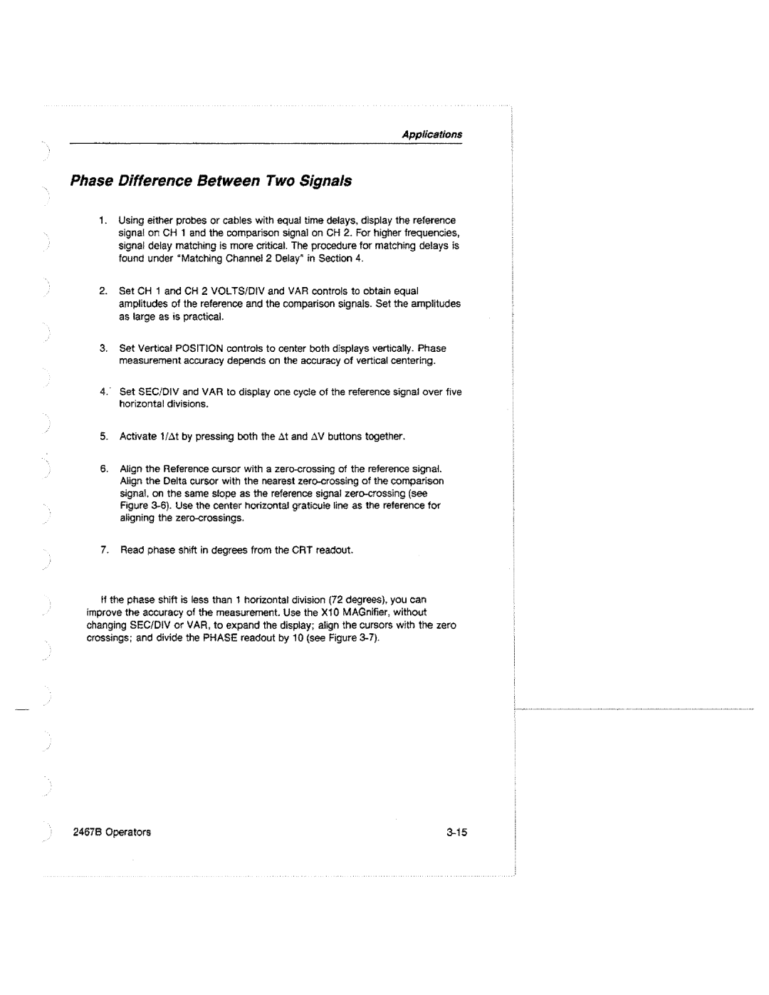 Tektronix 2467B manual 