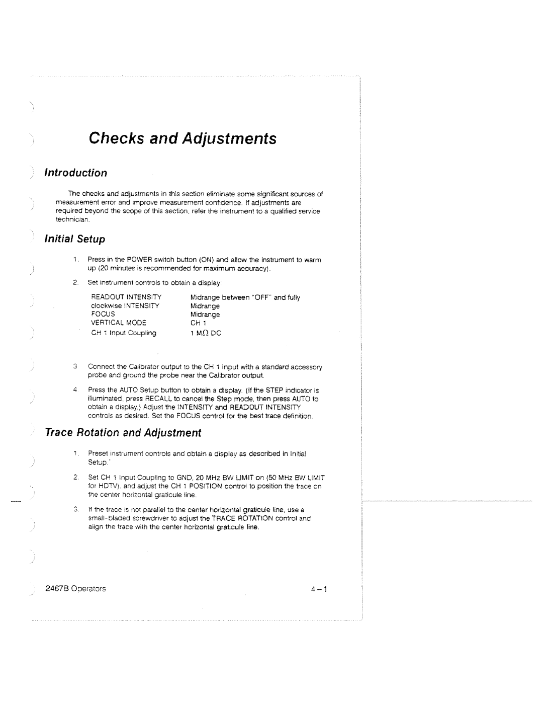 Tektronix 2467B manual 