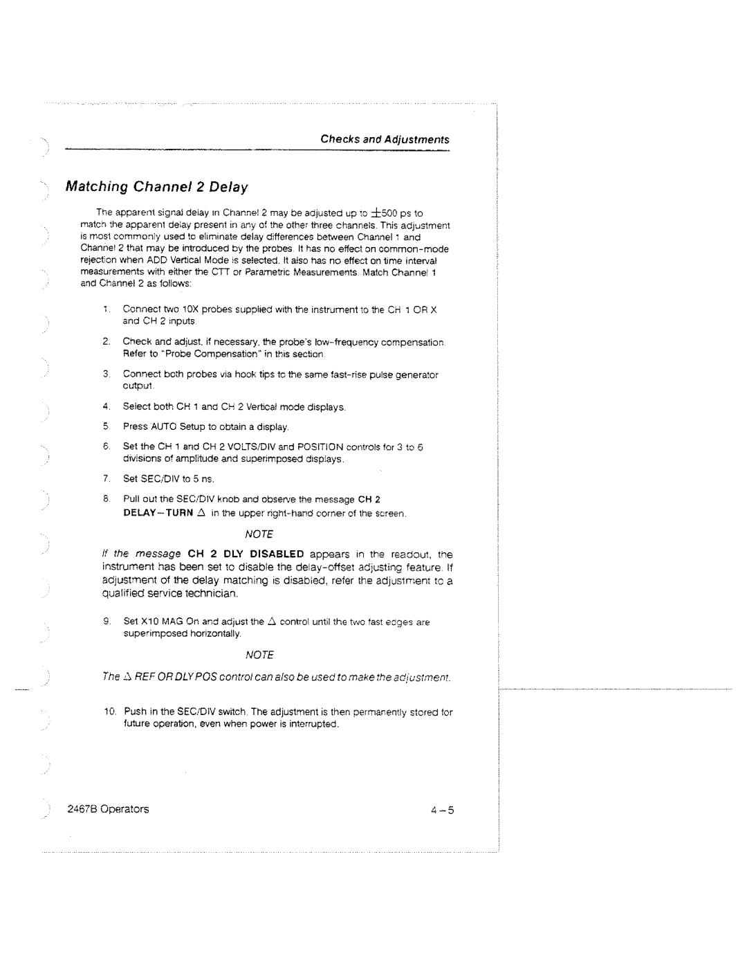 Tektronix 2467B manual 