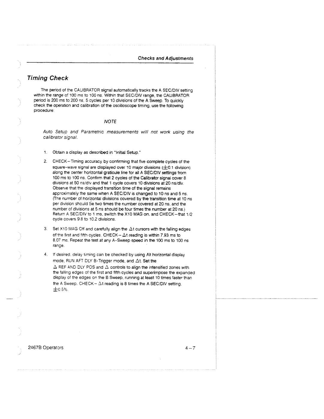 Tektronix 2467B manual 