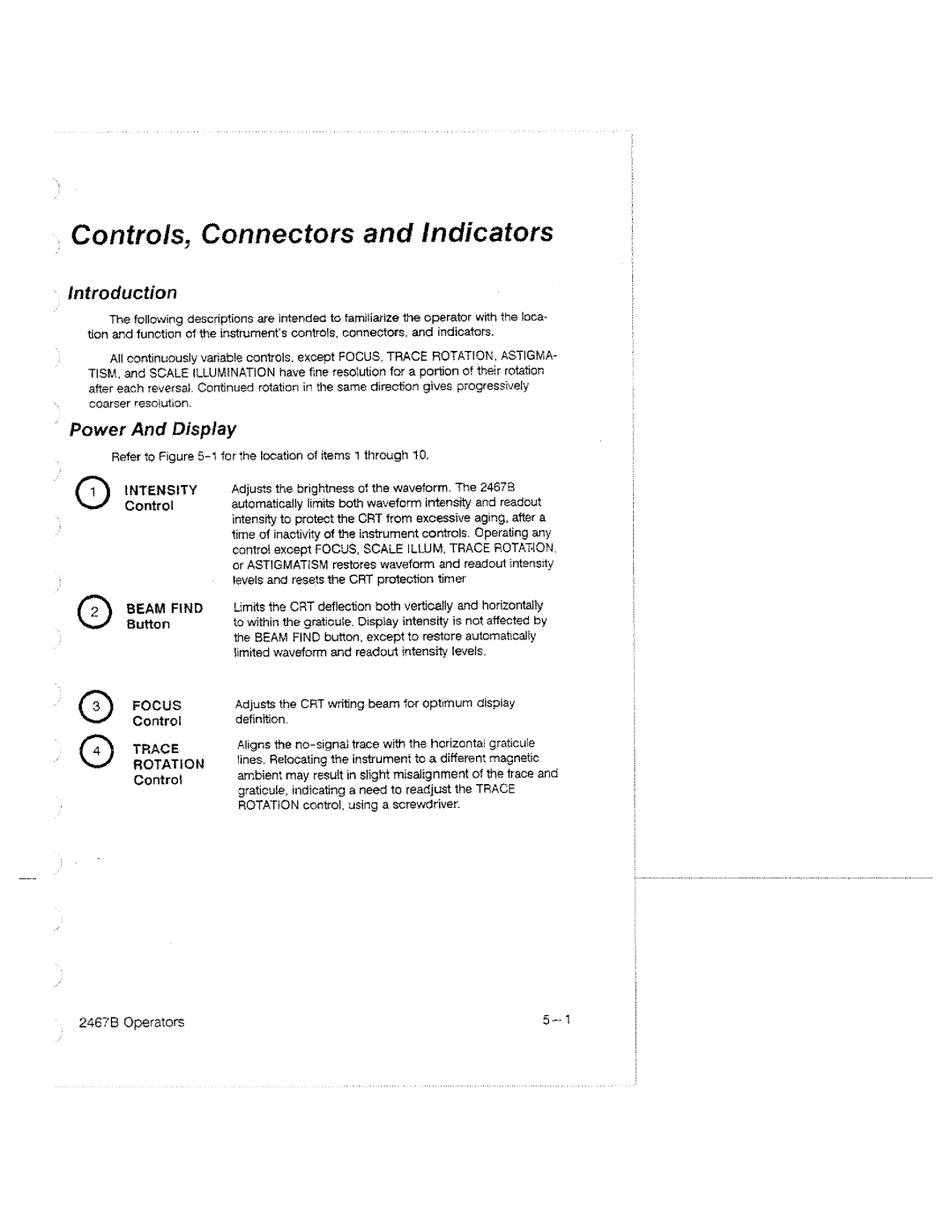 Tektronix 2467B manual 