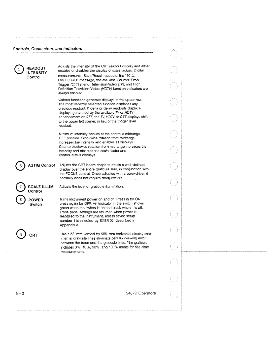 Tektronix 2467B manual 