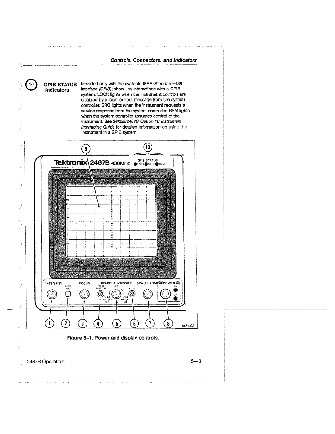 Tektronix 2467B manual 