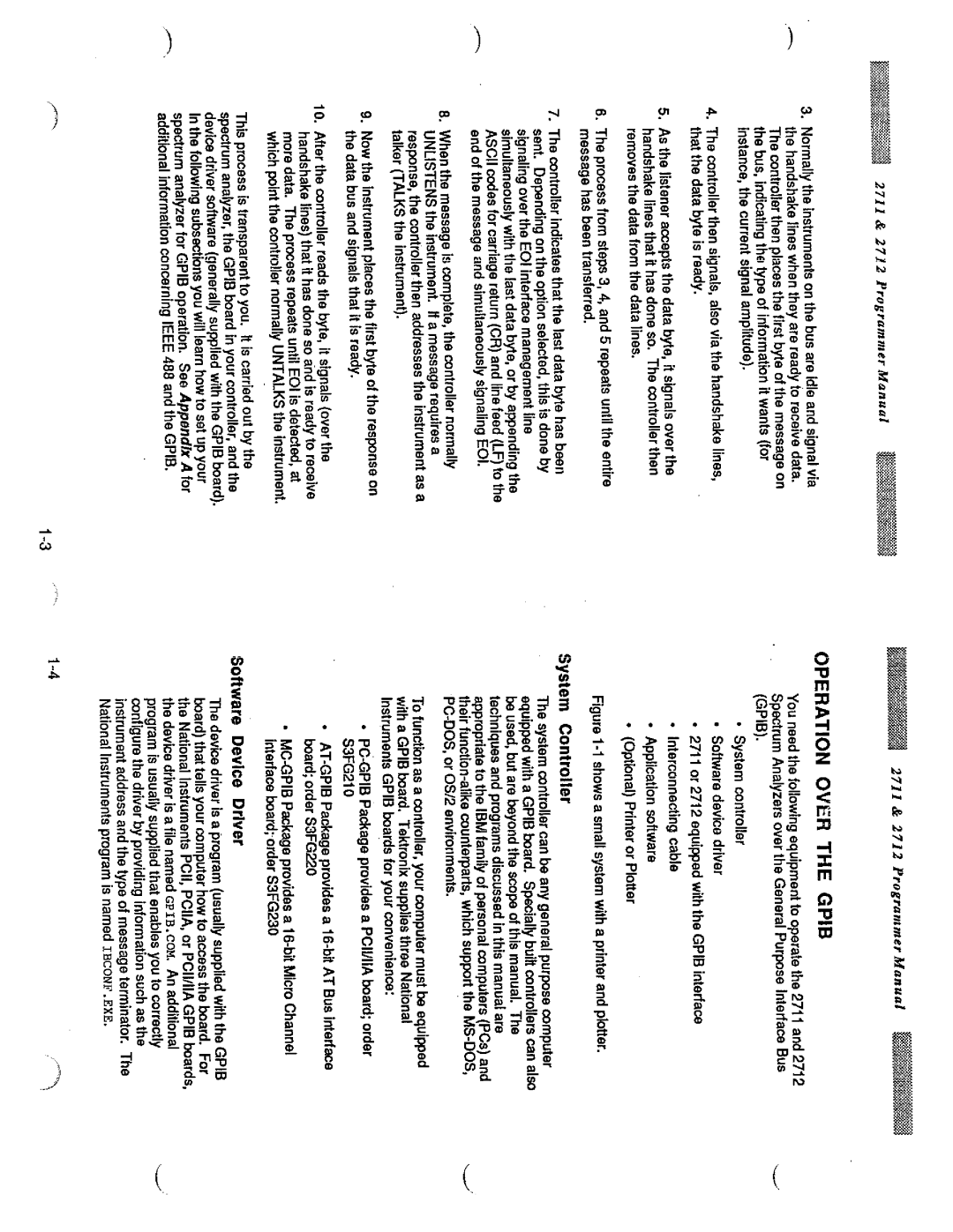 Tektronix 2711, 2712 manual 