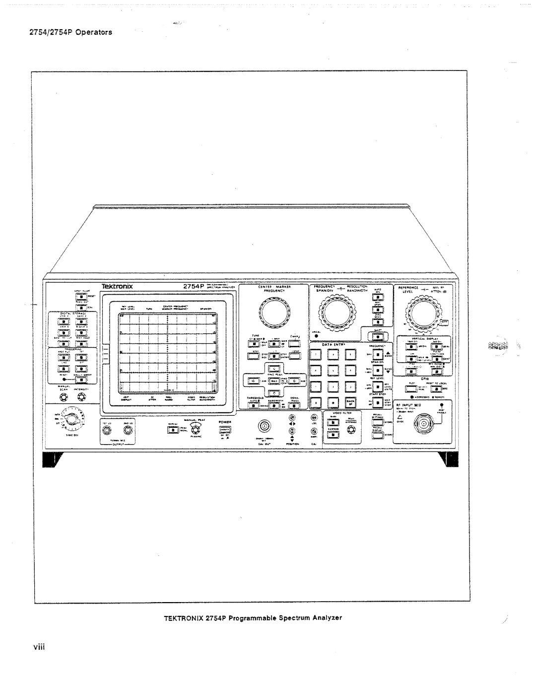 Tektronix 2754P manual 