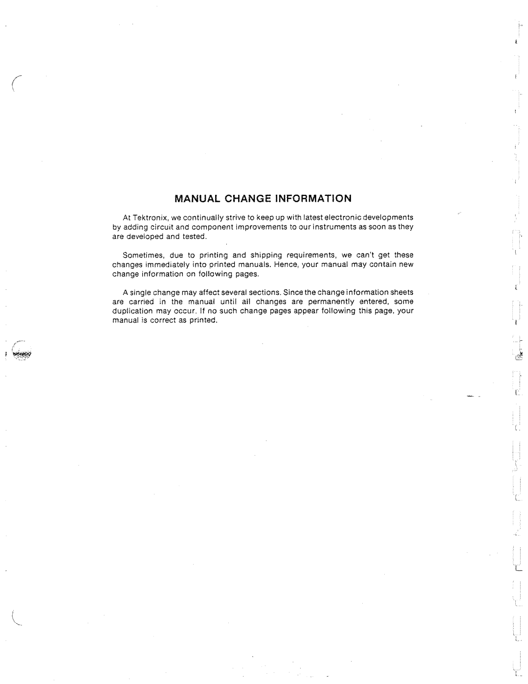 Tektronix 2754P manual 