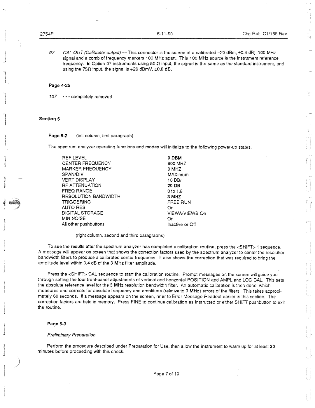 Tektronix 2754P manual 