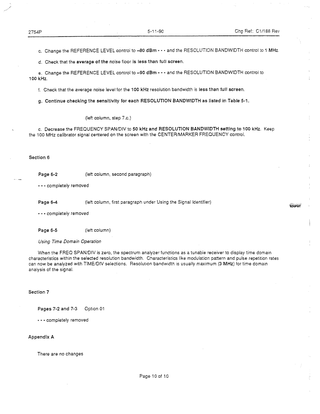 Tektronix 2754P manual 