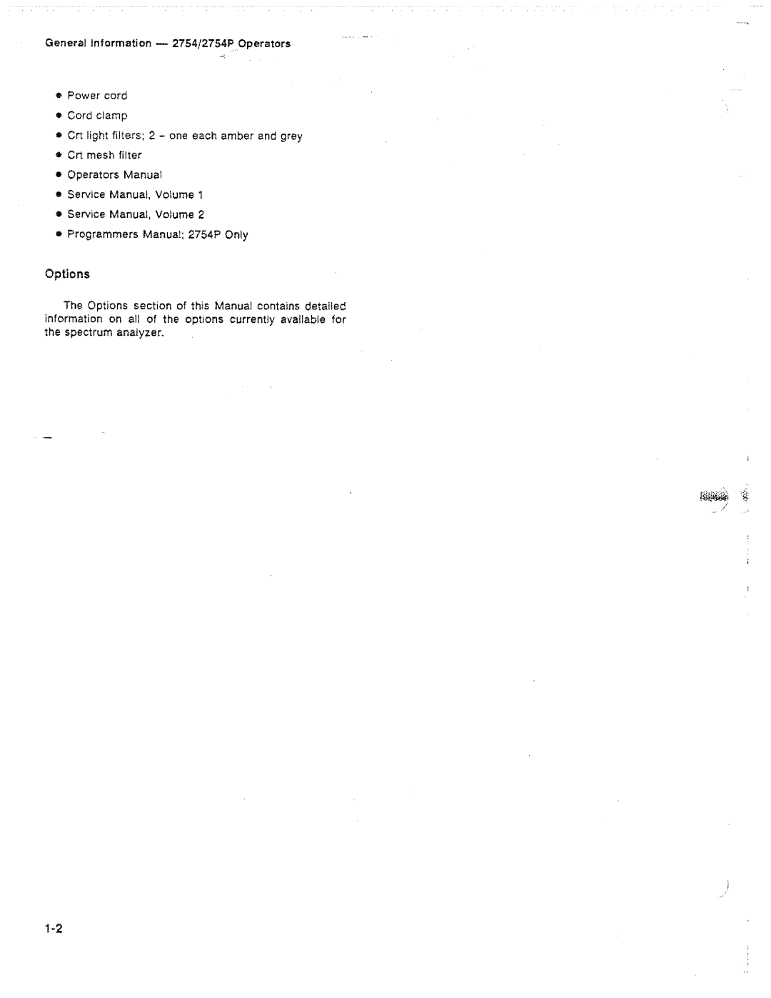 Tektronix 2754P manual 