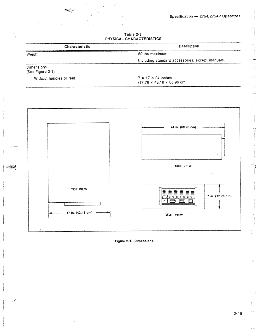 Tektronix 2754P manual 