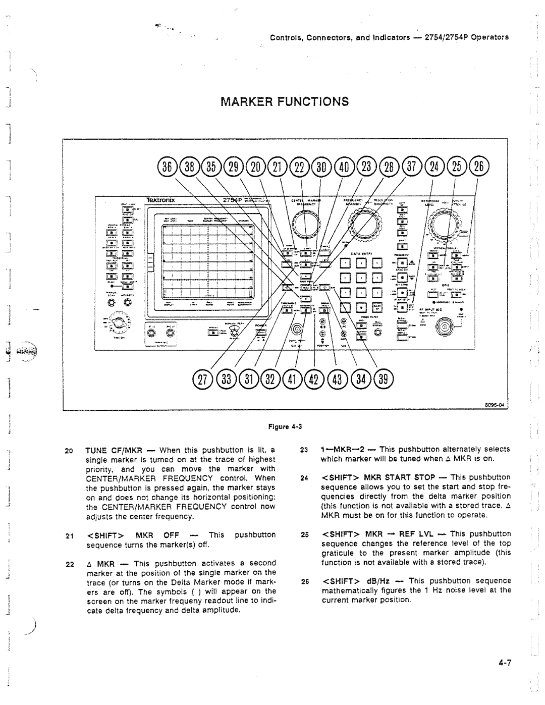 Tektronix 2754P manual 