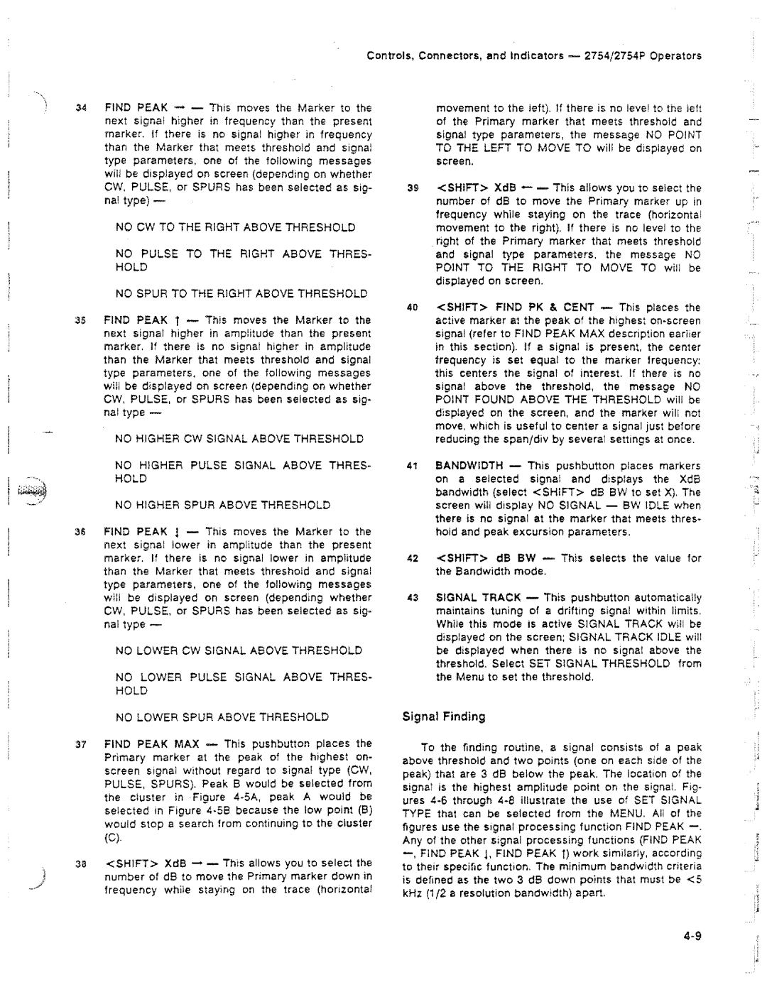 Tektronix 2754P manual 