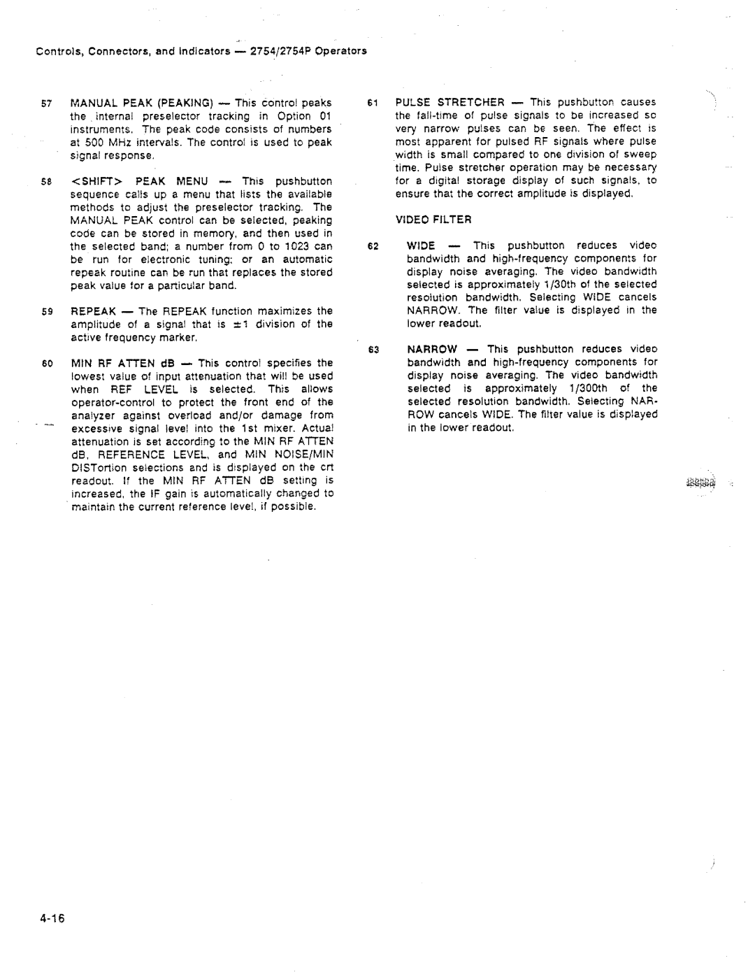 Tektronix 2754P manual 