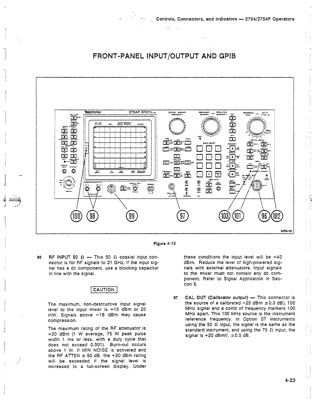 Tektronix 2754P manual 