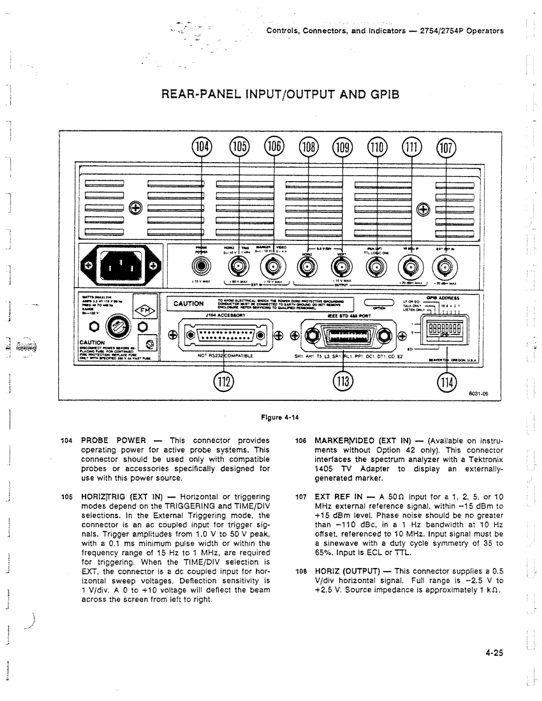 Tektronix 2754P manual 