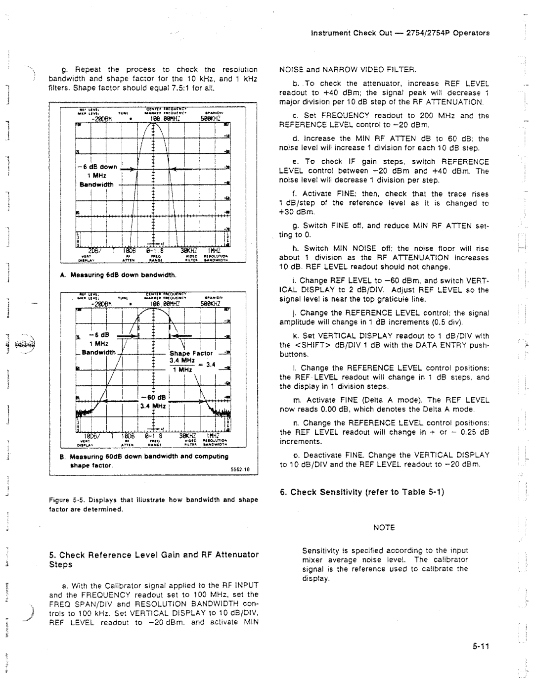 Tektronix 2754P manual 