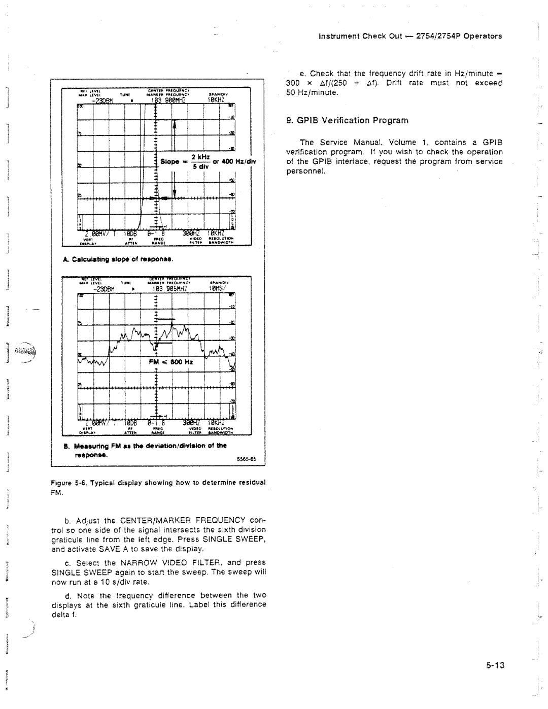 Tektronix 2754P manual 