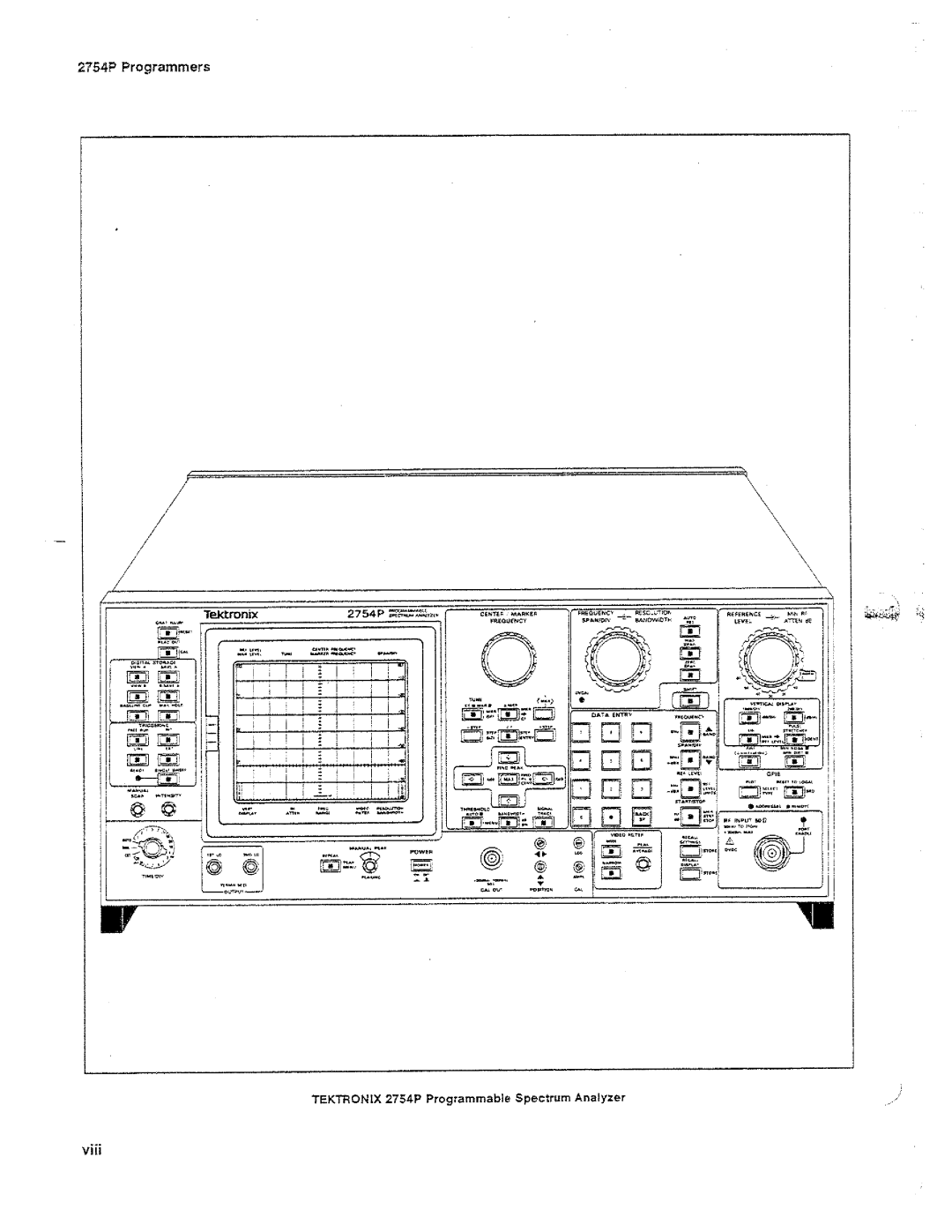 Tektronix 2754P manual 