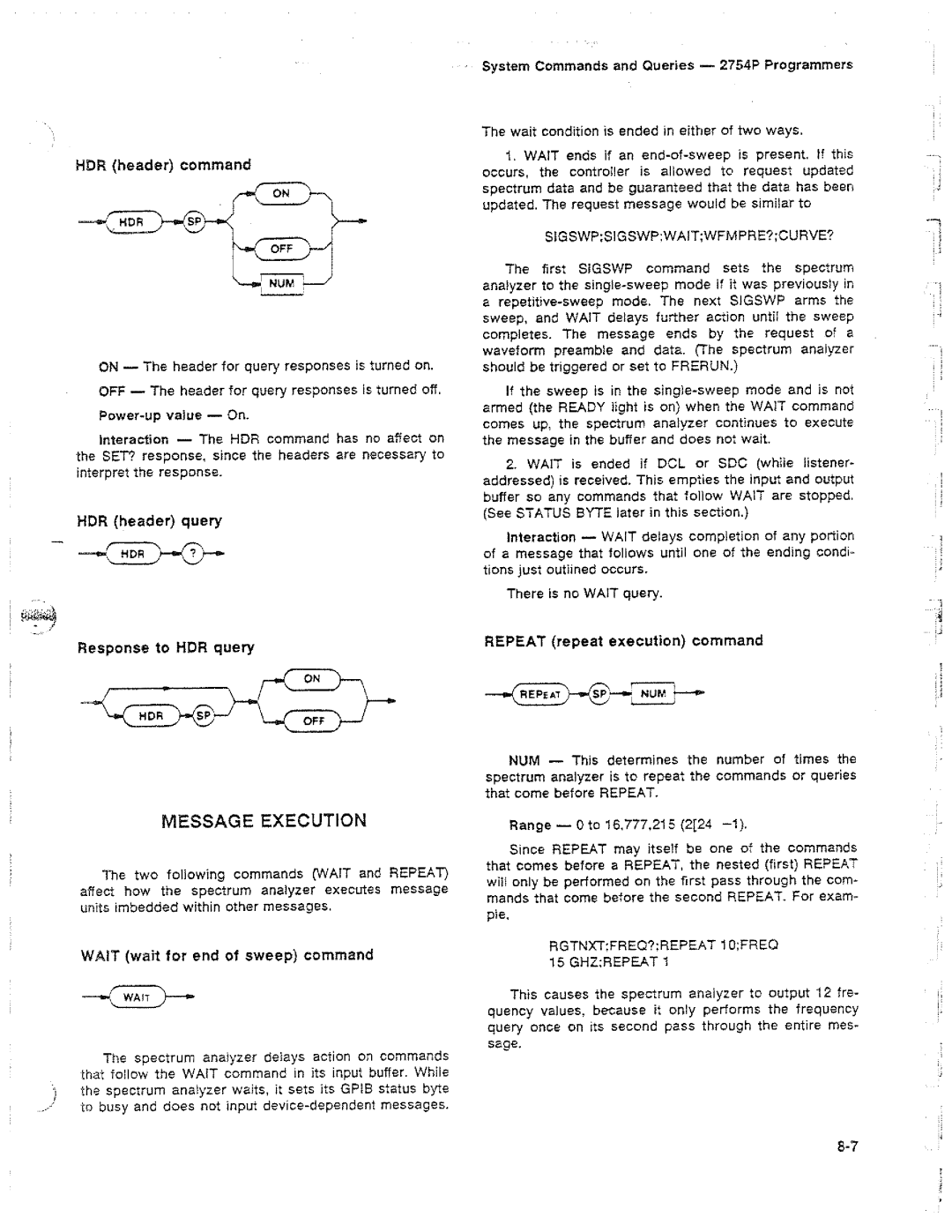 Tektronix 2754P manual 