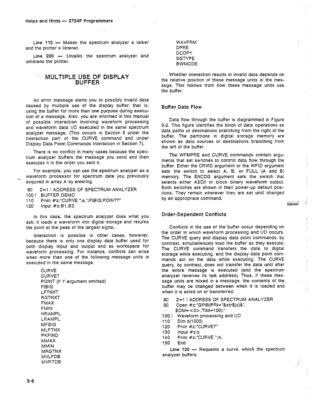 Tektronix 2754P manual 