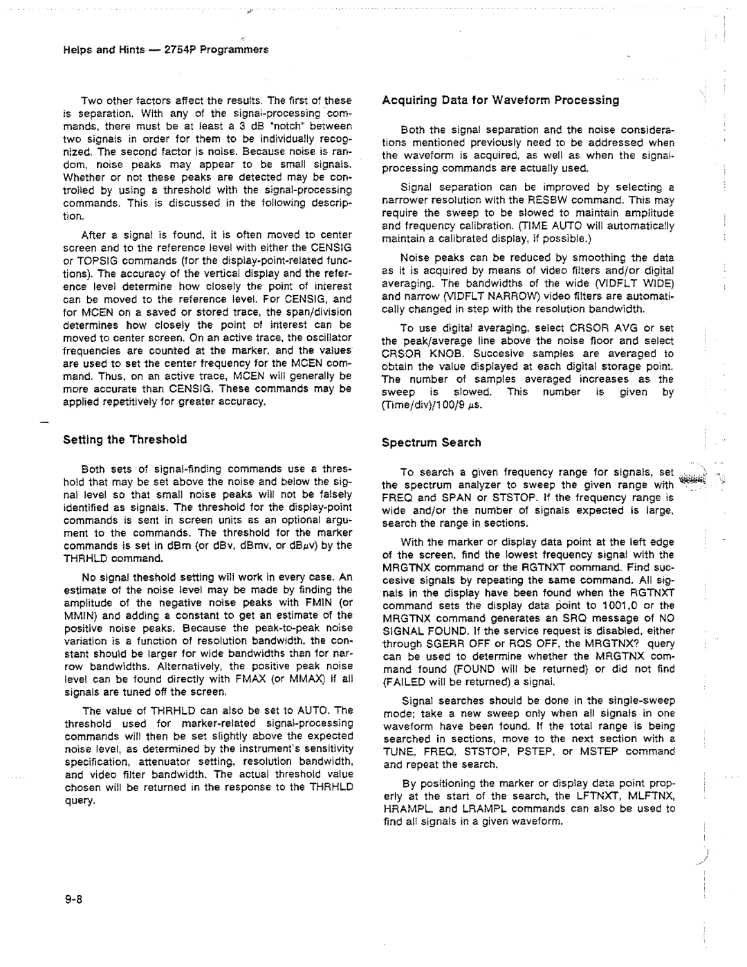 Tektronix 2754P manual 